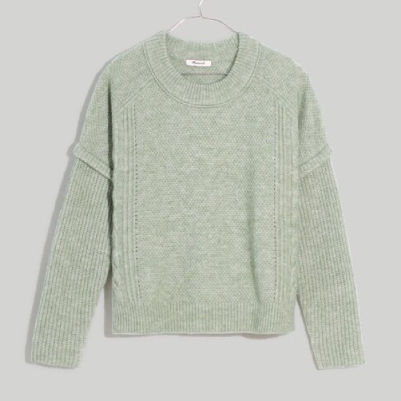 Madewell Havener Cable Stitch Crewneck Sweater - Size S - Picture 15 of 15